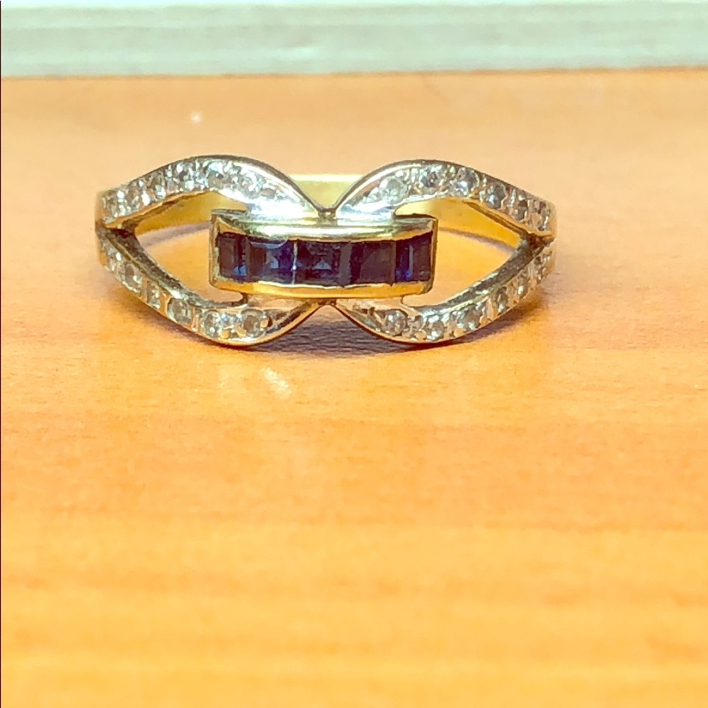 14kt gold diamond fashion ring